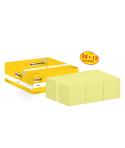 Post-It Pack de 36 Blocs de 100 Notas Adhesivas Reposicionables - Forma Cuadrada - 76x76mm - Color Amarillo Claro