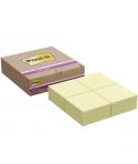 Post-It Super Sticky Pack de 16 Blocs de 90 Notas Adhesivas Reposicionables - 76x76mm - Color Amarillo Claro