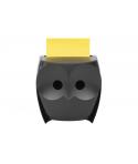 Post-It Super Sticky Dispensador con 2 Blocs de 45 Z-Notas - Forma de Buho - Forma - Color Negro