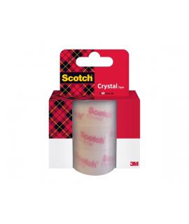 Scotch Crystal Pack de 3 Cintas Adhesivas - Recambio - 19mm x 25m - Color Transparente