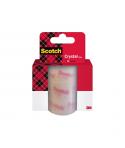 Scotch Crystal Pack de 3 Cintas Adhesivas - Recambio - 19mm x 25m - Color Transparente