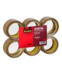Scotch Pack de 6 Precintos de Embalaje - 50mm x 66m - Sellado Seguro - Color Marron