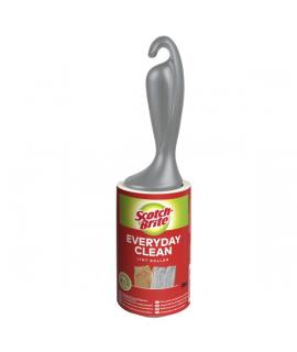 Scotch-Brite Everyday Clean Rodillo Quitapelusas Adhesivo - 30 Hojas - Color Negro