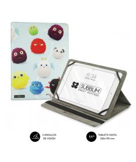 Subblim Funda Tablet Universal Trendy 9.6" a 11" - Posicion Stand con 2 Angulos de Vision - Soporte Antideslizante - Colores Var