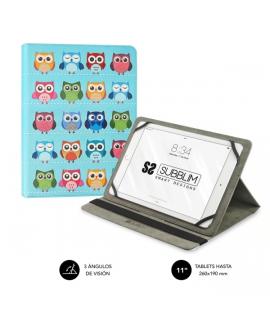 Subblim Funda Tablet Universal Trendy 9.6" a 11" - Posicion Stand con 2 Angulos de Vision - Soporte Antideslizante - Colores Var