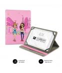Subblim Funda Tablet Universal Trendy 9.6" a 11" - Posicion Stand con 2 Angulos de Vision - Soporte Antideslizante - Colores Var