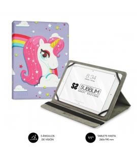 Subblim Funda Tablet Universal Trendy 9.6" a 11" - Posicion Stand con 2 Angulos de Vision - Soporte Antideslizante - Colores Var