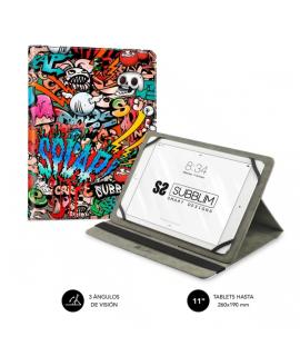 Subblim Funda Tablet Universal Trendy 9.6" a 11" - Posicion Stand con 2 Angulos de Vision - Soporte Antideslizante - Colores Var