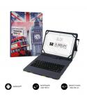 Subblim Keytab Pro USB - Teclado con Funda Universal para Tablets - Comodidad y Flexibilidad al Escribir - Angulo Ideal para Esc