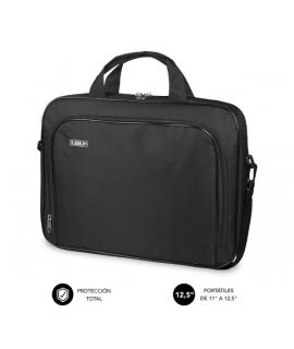 Subblim Estuche Oxford Portátil 11" a 12.5" - Protección reforzada - Correas Ajustables - Bolsillo Exterior - Color Negro