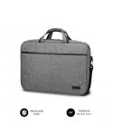 Subblim Maletin Elite Portatil de 13.3" a 14" - Fabricado en Poliester Oxford - Doble Cremallera - Color Gris