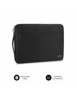 Subblim Funda Urban Portátil de 13.3" a 14" - Proteccion Elegante y Funcional - Tela de Poliester 600D - Interior Acolchado de F