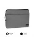 Subblim Funda Urban 15.6" - Proteccion Elegante y Funcional - Tela de Poliester 600D - Interior Acolchado de Foam - Color Gris