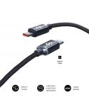 Subblim Cable Optimus USB-C - 60W - Nylon Trenzado - 480Mbps - 2 Metros - Color Negro