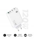 Subblim Cargador de Pared GaN 120W - 4 Puertos (3xUSB-C + 1xUSB-A) - Carga ultra rápida - Color Blanco