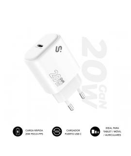 Subblim Cargador de Pared GaN 20W - USB-C - Carga rápida - Color Blanco