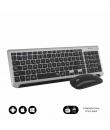 Subblim Combo Dual Prestige - Teclado y Raton Inalambricos - Bluetooth y 2.4G - Funcionamiento Silencioso - Color Gris Negro