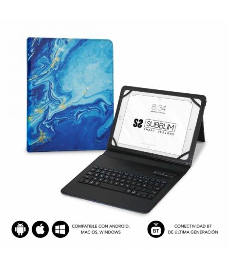 Subblim Keytab Pro Bluetooth Funda universal 9-10.1" - Diseño ultradelgado - Soporte ajustable - Sistema magnético - Resistente 