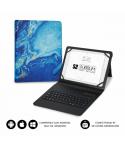 Subblim Keytab Pro Bluetooth Funda universal 9-10.1" - Diseño ultradelgado - Soporte ajustable - Sistema magnético - Resistente 