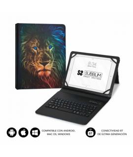 Subblim Keytab Pro Bluetooth Funda universal 9-10.1" - Diseño ultradelgado - Soporte ajustable - Sistema magnético - Resistente 
