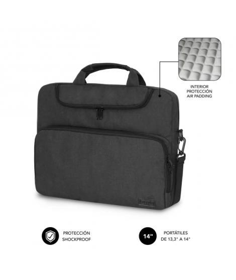 Subblim Maletin para Portatiles de hasta 14" Pulgadas - Proteccion Air Padding - Resistente Poliester Oxford - Repelente de Liqu