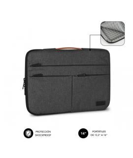 Subblim Funda Air Padding 360 Portátil de 13.3" a 14" - Protección 360º con Air Padding - Múltiples bolsillos - Resistente y dur