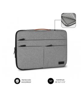 Subblim Funda Air Padding 360 Portátil de 13.3" a 14" - Protección 360º con Air Padding - Múltiples bolsillos - Resistente y dur