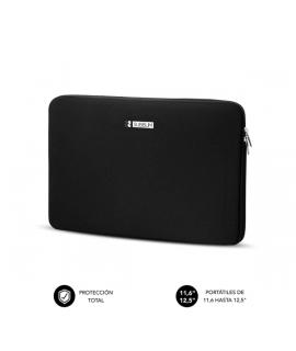 Subblim Skin Funda de Neopreno para Portatil 11.6" a 12.5" - Cierre de Cremallera - Color Negro