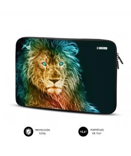 Subblim Funda Trendy de Neopreno Portátil de 15,6"- Resistencia a Golpes y Caidas - Color Lion