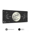 Subblim Alfombrilla de Escritorio Lunar - Tamaño 900x400x3mm - Espacio para Raton y Teclado - Resistente al Agua - Base Antidesl