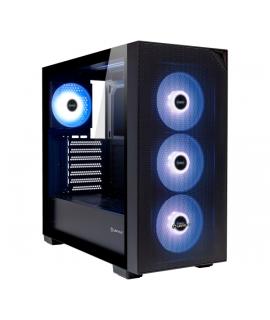 Unykach Revelat Mesh Black Caja ATX, Micro ATX, ITX - Lateral de Vidrio Templado - 3.5", 2.5" - USB-A 3.0, USB-C y Audio - 4 Ven
