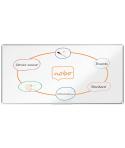 Nobo Premium Plus Pizarra Magnetica de Acero Vitrificado 2000x1000mm - Montaje en Esquina - Superficie de Borrado Superior - Col