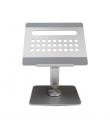 Ewent Soporte de Sobremesa para Portatil - Aluminio - Multipuerto 7 en 1 - Rotacion 360 - Ajustable - Base Antideslizante - Pleg
