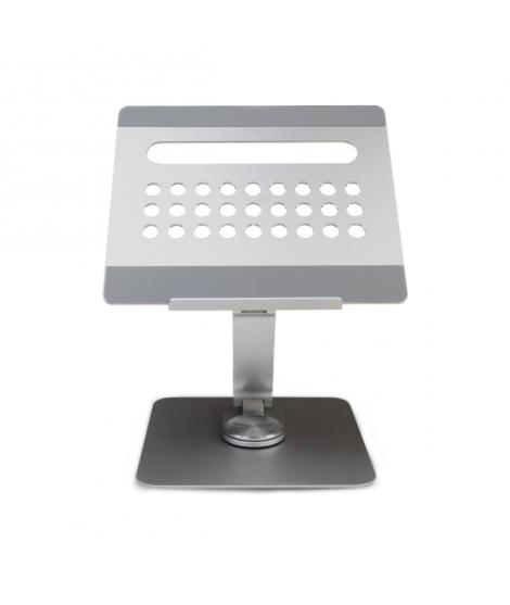Ewent Soporte de Sobremesa para Portatil - Aluminio - Multipuerto 7 en 1 - Rotacion 360 - Ajustable - Base Antideslizante - Pleg