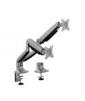 Ewent Soporte de Mesa con Doble Brazo Articulado para Monitores hasta 35" - Giratorio e Inclinable - Gestion de Cables - Peso Ma