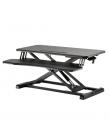 Ewent Soporte Elevador para Monitor - Amplia Superficie de 80x40cm - Altura Ajustable - Resorte de Gas - Bandeja para Teclado - 