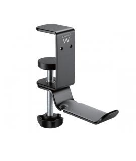 Ewent Soporte de Escritorio Universal para Auriculares - Ajustable - Antideslizante - Color Negro