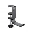 Ewent Soporte de Escritorio Universal para Auriculares - Ajustable - Antideslizante - Color Negro