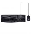 Ewent Pack Teclado + Raton para Oficina - Teclas Silenciosas de Perfil Bajo - 1000dpi - Disposicion Italiana QWERTY IT - Cable d