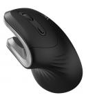 Ewent Raton Inalambrico - Ergonomico - Agarre Vertical - 1000dpi - USB-A 2.4Ghz - 3 Botones - Color Negro/Gris