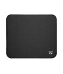 Ewent Alfombrilla para Raton - Superficie de Poliester - Base de Goma Antideslizante - 250x220x6mm - Color Negro