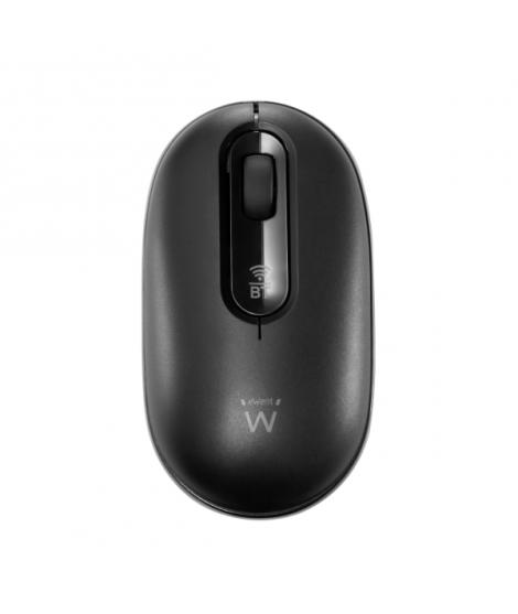 Ewent Raton Inalambrico - 1200dpi - Receptor USB-A de 2.4GHz- Bluetooth 5.1 - Plug and Play - 4 Botones - Ambidiestro - Color Ne