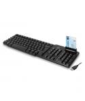 Ewent Teclado con Cable USB - Lector de Tarjetas Inteligentes - Cable de 1.5m - Disposicion Italiana QWERTY IT - Plastico ABS - 