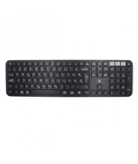 Ewent Teclado Inalambrico - Modo Ahorro de Energia - Disposicion Eslovena QWERTZ SI - 1x Bateria AAA (Incluida) - Alcance hasta 