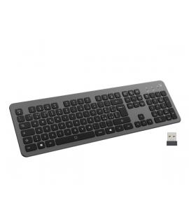 Ewent Teclado Inalambrico - Bateria de Litio Recargable de 300mAh - Disposicion Italiana QWERTY IT - Retroiluminacion - Teclas d