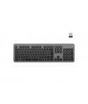 Ewent Teclado Inalambrico - Bateria de Litio Recargable de 300mAh - Disposicion Eslovena QWERTZ SI - Retroiluminacion - Teclas d