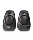 Ewent Altavoces Estereos de Sobremesa de 10W - Alimentacion USB - Jack de 3.5mm - Control de Volumen - Color Negro