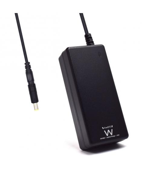 Ewent Cargador Especifico para Portatiles Dell - 65W de Potencia - Clavija 7.4x5mm - Longitud de Cable Total de 2.7m (1.5+1.2m) 
