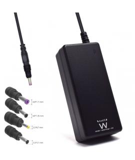 Ewent Cargador Especifico para Portatiles ASUS - 65W de Potencia - 4 Clavijas Intercambiables - Color Negro