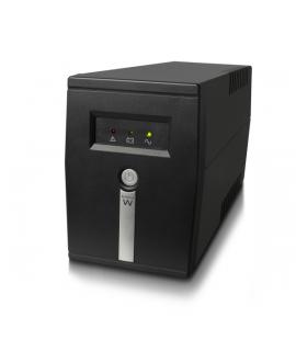 Ewent SAI Interactivo 600VA/360W - 1x Schuko - 1x ICE C13 - Funcion AVR - Notificacion Sonora y LED - Proteccion Electrica - Bat